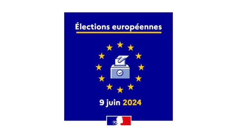 Affiche des élections européennes du 9 juin 2024