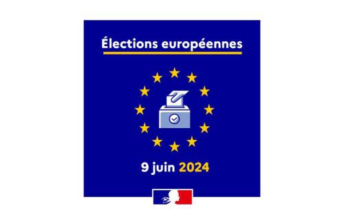 Affiche des élections européennes du 9 juin 2024