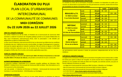 AVIS d'ENQUETE