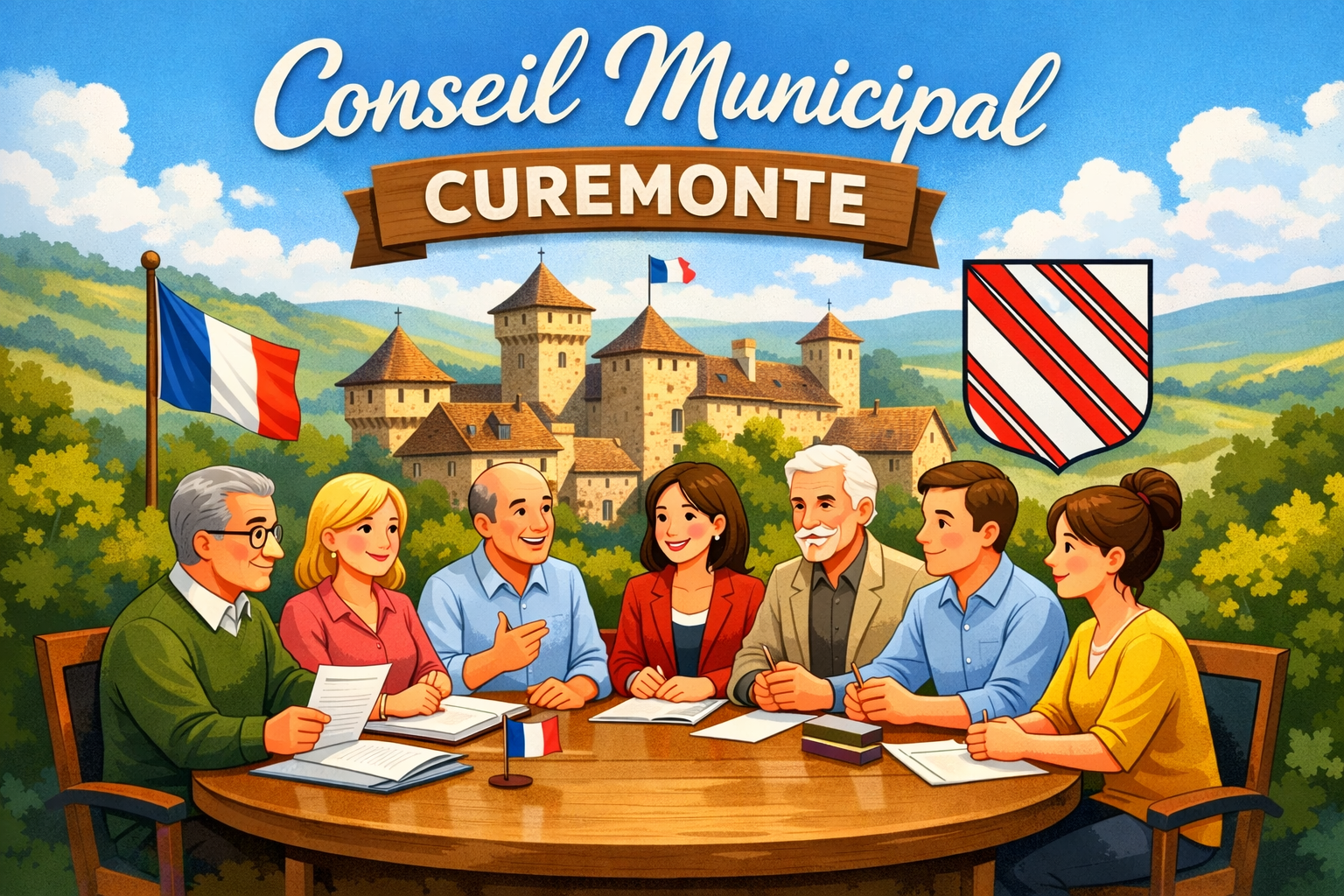 conseil municipal curemonte